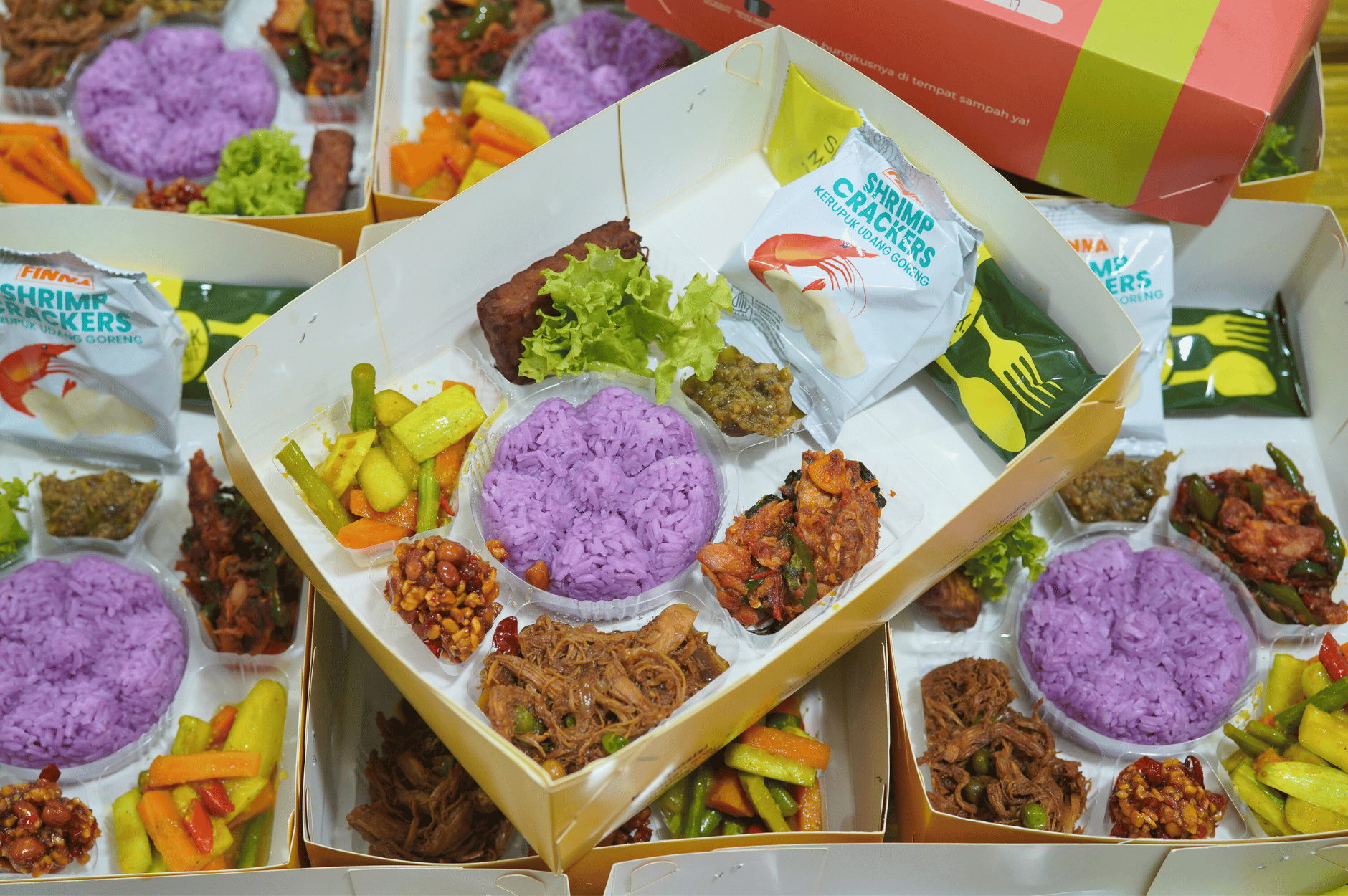 Nasi Ubi Ungu Kotak